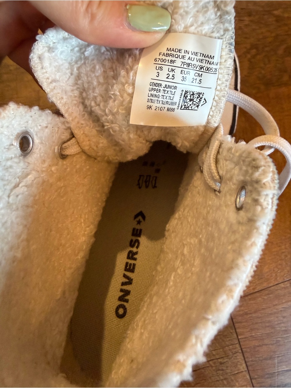 📦 Converse Kids All Star High Top Sneakers - Beige - Picture 6 of 6